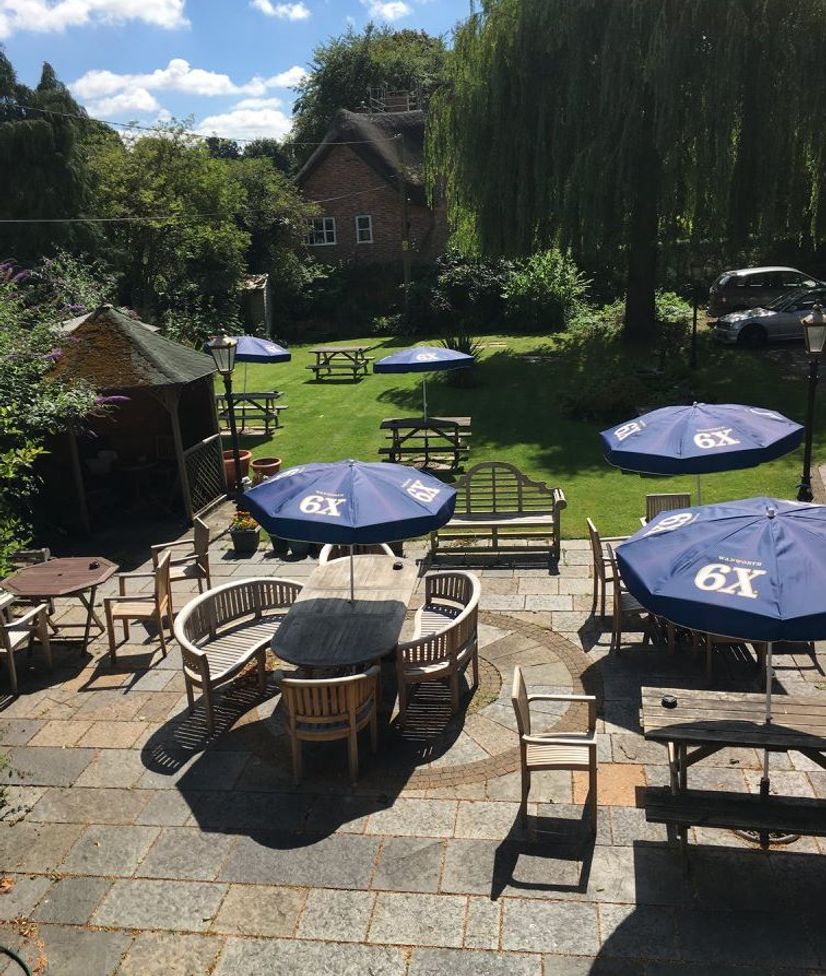 a view of the outside of The Cricketers Inn